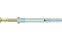 22350 Series Screw Nail Anchor- Cylindrical Head (Yellow Zinc Plated)