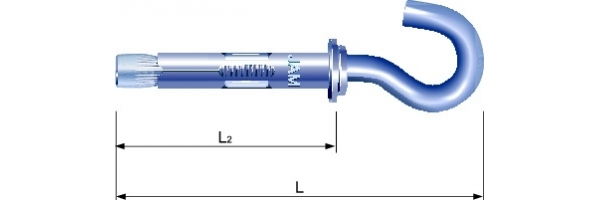 JAM-SC Sleeve Anchor- Hook (Zinc Plated)